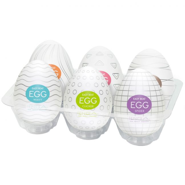 Tenga Eggs 6-pack onani handjob för män - för optimal njutning